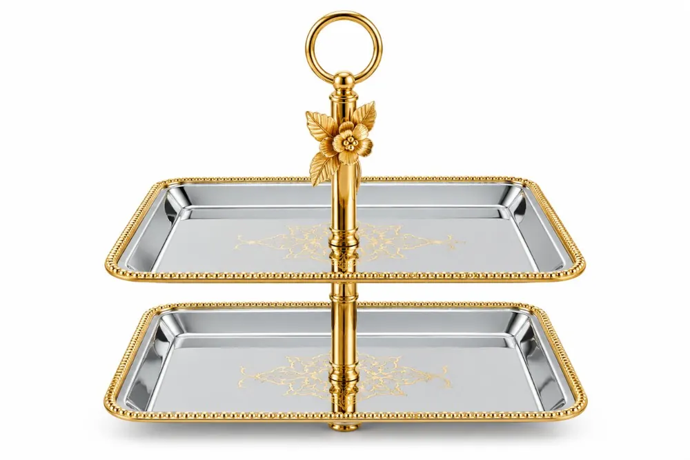 Plateau gâteau inox alpha